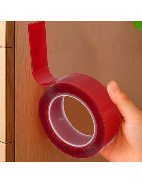 Cinta Doble Cara Elástica transparente 1,5 m. x 19 mm.