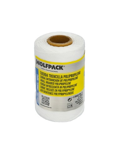 Cuerda Trencilla Polipropileno Blanco (Bobina 100 Metros)