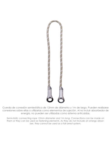 Cinturon Seguridad con Cuerda y Mosquetón