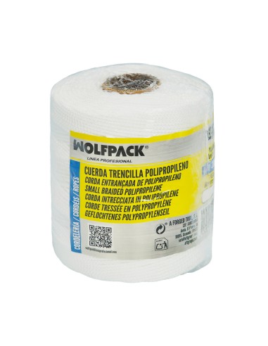 Cuerda Trencilla Polipropileno Blanco (Bobina 200 Metros)