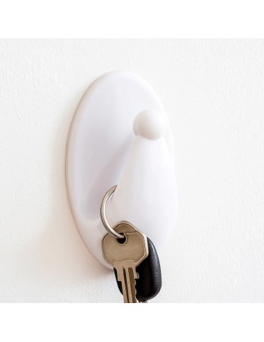 Colgador Oryx Blanco Pequeño (Blister 4 Unidades ) Adhesivo