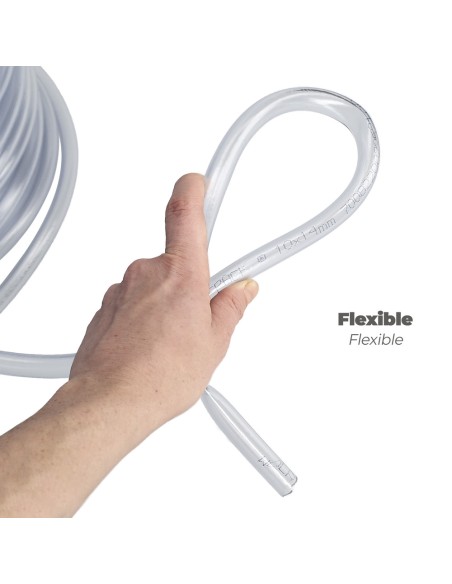 Manguera Transparente Nivel 6x8 mm. Rollo 50 metros