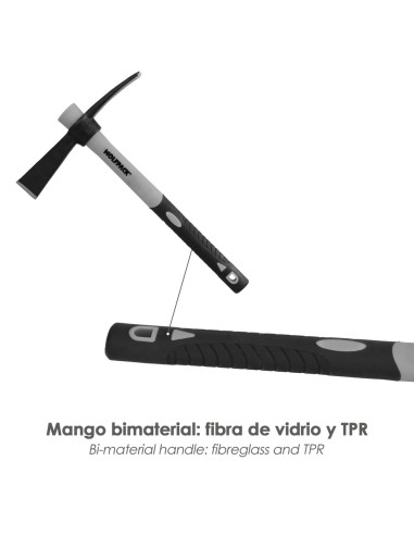 Alcotana 622 / 650 Gramos Mango Fibra Vidrio