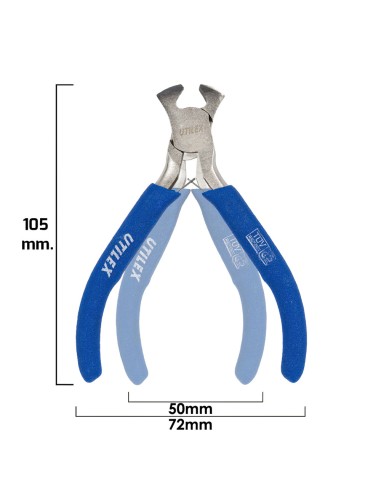 Alicates Mini Corte Frontal 105 mm.