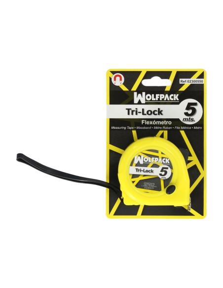 Flexometro Magnético Amarillo Con Freno 5 Metros / 19 mm.