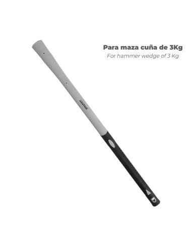 Mango Fibra Vidrio Maza Cuña 3 Kg 54x34 mm. Oval Conico