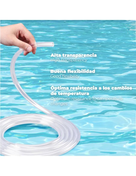 Manguera Transparente Nivel 4 x6 mm. Rollo 50 metros