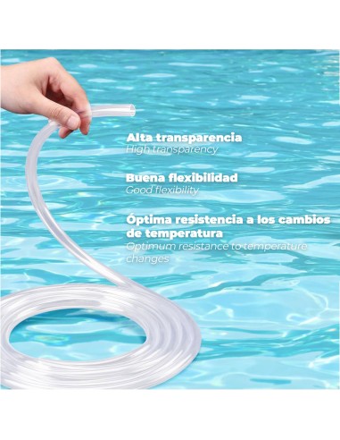 Manguera Transparente Nivel 12x16 mm. Rollo 50 metros