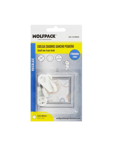 Cuelga Cuadros Gancho Pequeño (Blister 4 unidades) Clavar