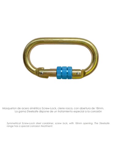 Cinturon Seguridad con Cuerda y Mosquetón