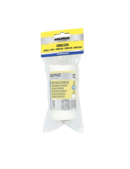 Cuerda Trencilla Polipropileno Blanco (Bobina 50 Metros)