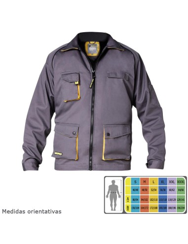 Chaqueta de Trabajo Gris/Amarillo Talla 56/58 XL