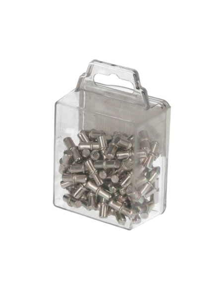Soporte de Metalico Con Anclaje 5 Ø mm. Para Estanterias / Estantes (Caja 100 Unidades)