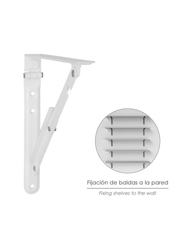 Palomilla Wolfpack Abatible Blanca 200 mm.