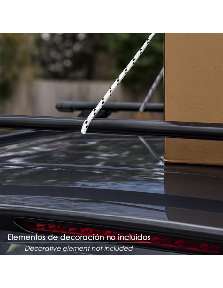 Cuerda Poliester Trenzada Blanco / Azul 8 mm. Bobina 200 m.