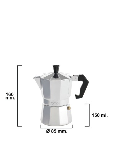 Cafetera Aluminio 3 Tazas (150 ml.) Classic