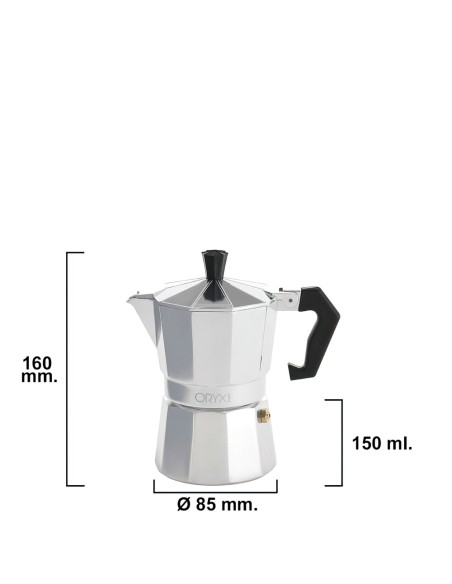 Cafetera Aluminio 3 Tazas (150 ml.) Classic