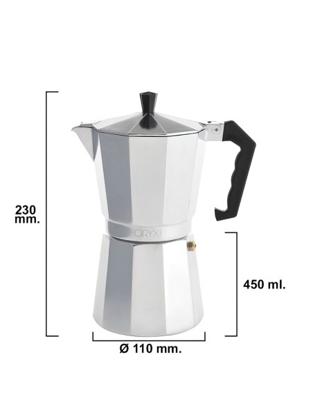 Cafetera Aluminio 9 Tazas (450 ml.) Classic