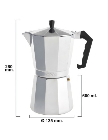 Cafetera Aluminio 12 Tazas (600 ml.) Classic