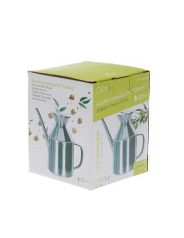 Aceitera Acero Inoxidable Modelo "Classic" 375ml.