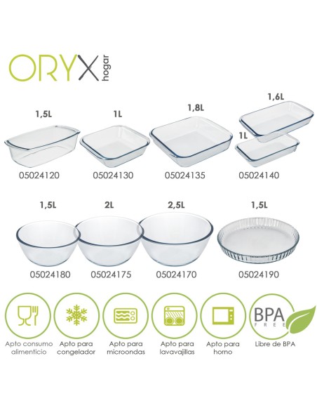 Bol De Cristal, Ideal Para Mezclas. 2.0 Litros. Libre BPA, Cristal De Borosilicato.Ensaladas, Postres, Cocina, Resposteria