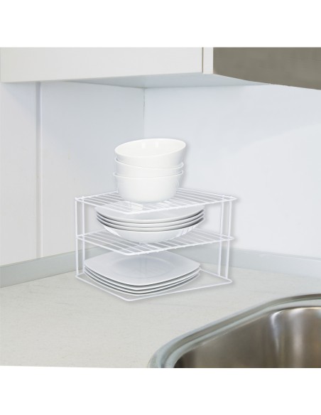 Estante Forma De Esquina Para Cocina, 90 Grados, 3 niveles