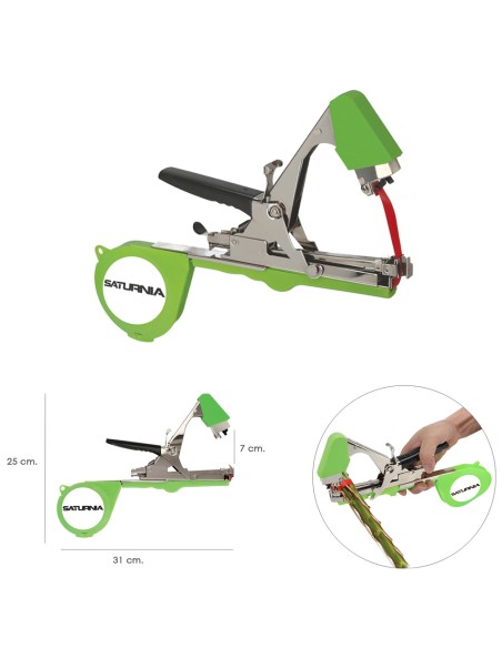 Atadora Agricola Entutorar Con Cinta, Grapas, Cuchilla y Muelle