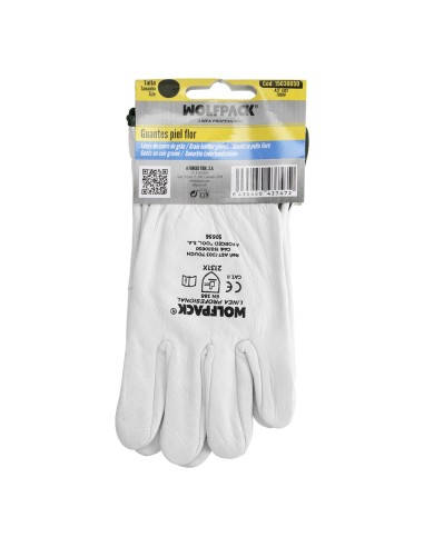 Guantes Piel FLOR 11" C/Colgador