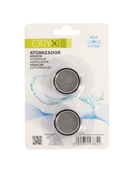 Atomizador Grifos / Monomando M28 (2 piezas) Filtro Aireador Grifo, Economizador de Agua, Difusor Grifo, Aireador Economizador