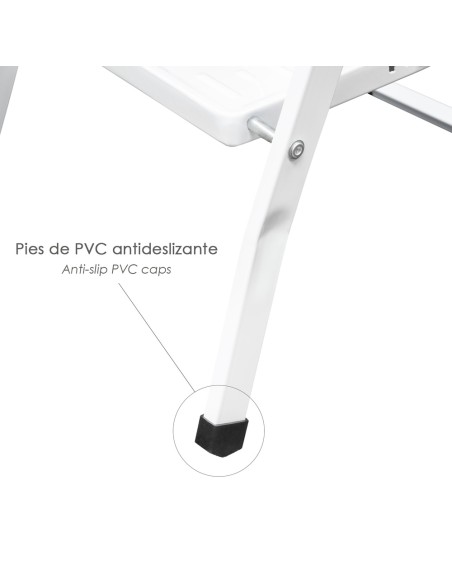 Escalerilla Acero 3 Peldaños Uso Doméstico.Escalerilla blanca