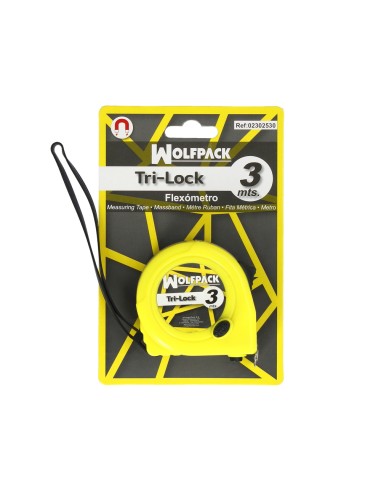 Flexometro Magnético Amarillo Con Freno 3 Metros / 16 mm.