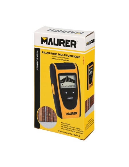 Detector de Materiales en Paredes. Multifuncional Encuentre Metales, Madera, Cables, Tuberias. Pantalla LCD.