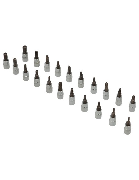 Juego Llaves De Vaso y Puntas 1/4" 46 Piezas. Con Apadtador. Cromo Vanadio, Kit Llave Combinada, Kit Carraca, Juego Llaves Vaso