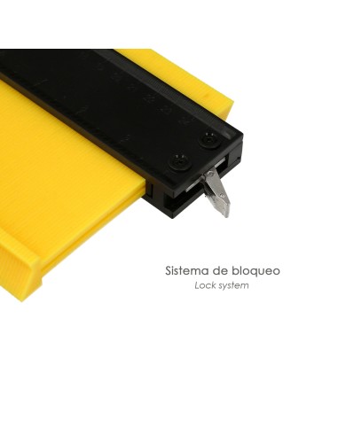 Medidor De Contornos 130x250 mm. Con Bloqueo. Medidor De Perfiles, Medidor Formas, Duplicador Perfiles, Preciso,Dureza Ajustable