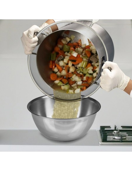 Tapa Anti Salpicaduras Ø 28 cm. Malla Acero Inoxidable. Con mango, Pantalla Antisalpicaduras,Tapa Sarten,Tapa ollas,Tapa aceite