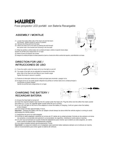 Foco Led 20 Watt. Luz Blanca 4000º K IP 65 600 Lumenes Con Asa de Transporte, Proyector Led Con Asa, Foco Led Trabajo