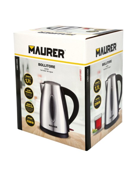 Hervidor De Agua 1,7 Litros. 2200 W.