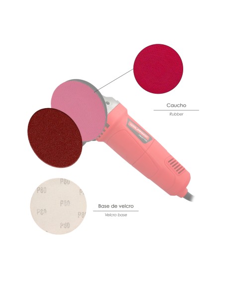 Lija Recambio Velcro Amoladora Ø 115 mm. grano 180 (10 Piezas)