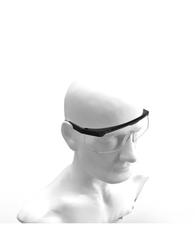 Gafas Proteccion Con Patillas Ajustables Certificación EN166. Lente Color Transparente. Gafas Protección Gafas Trabajo