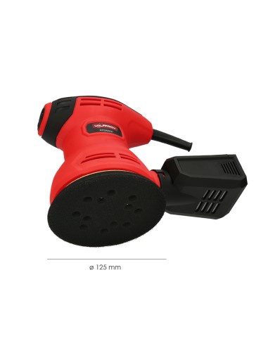 Lijadora Wolfpack Orbital 240 Watt. Lijadora Multifunción. Decapado, Lijado, Eliminar Oxido, Disco Ø 125 mm.