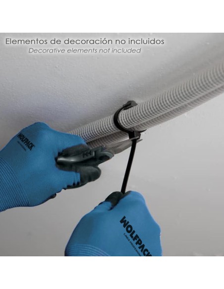 Taco Fijación Brida Nylon Negro 8 mm. (Bolsa 100 Unidades)