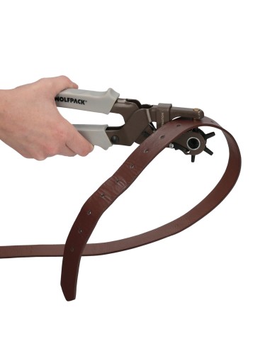 Sacabocados Estrella Industrial 225 mm. Agujeros de Ø 2,0 a 4.5 mm. Alicates Agujeros, Perforador Cuero, Alicates Cinturones,