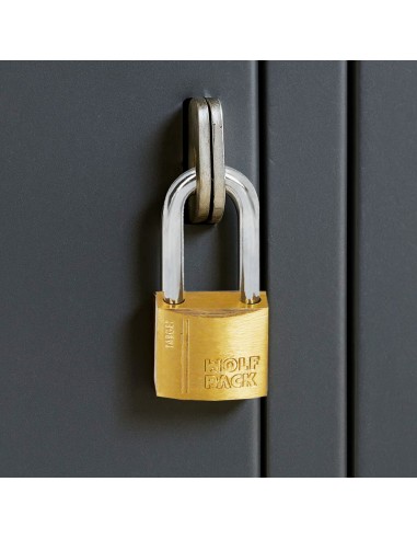 Candado Laton Arco Largo 20 mm. Arco Endurecido. Candado Maletas, Candado Taquillas, Candado Puertas