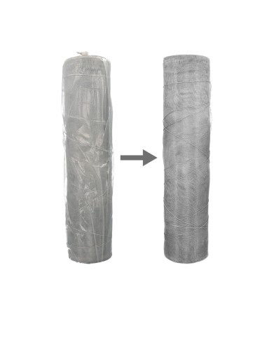 Tela Mosquitera Aluminio 18x14/120 Rollo 30 metros