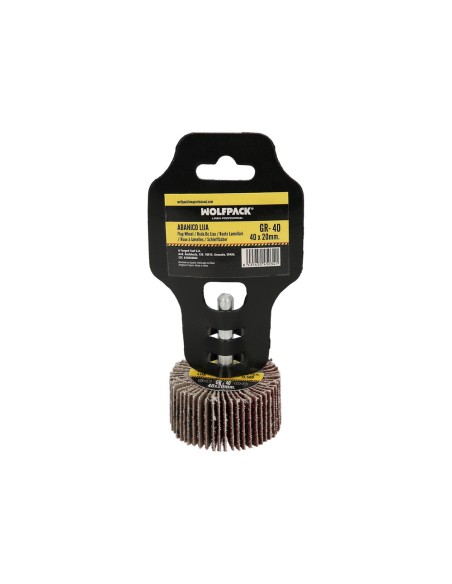 Abanico Lija Grano 40 Medida Ø 40 x 20 mm. Disco Abrasivo Laminas, Ruedas Mil Hojas, Ruedas Abrasivas,Lijado,Desbaste,Pulir