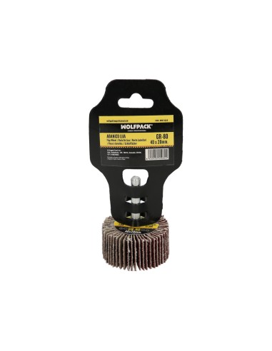 Abanico Lija Grano 80 Medida Ø 40 x 20 mm. Disco Abrasivo Laminas, Ruedas Mil Hojas, Ruedas Abrasivas,Lijado,Desbaste,Pulir