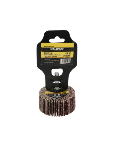 Abanico Lija Grano 40 Medida Ø 50 x 25 mm. Disco Abrasivo Laminas, Ruedas Mil Hojas, Ruedas Abrasivas,Lijado,Desbaste,Pulir