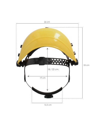 Protector Facial Con Arnes (Rejilla) Protección Facial Ajustable Malla protectora.