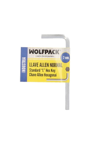 Llave Allen Standar Acero Cromo Vanadio Profesional 2,0 mm. Llave Hexagonal, Llave Allen Taller Mecanica, Llave Allen Bricolaje