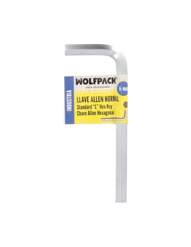 Llave Allen Standar Acero Cromo Vanadio Profesional 6,0 mm. Llave Hexagonal, Llave Allen Taller Mecanica, Llave Allen Bricolaje